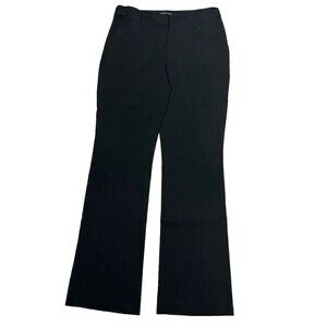 Express Pants‎ Columnist Dress Slacks Bootcut Pockets Adjustable Black Women 4